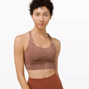 NWOT Lululemon Energy Bra Long Line Ice Dye Medium Support Size 2